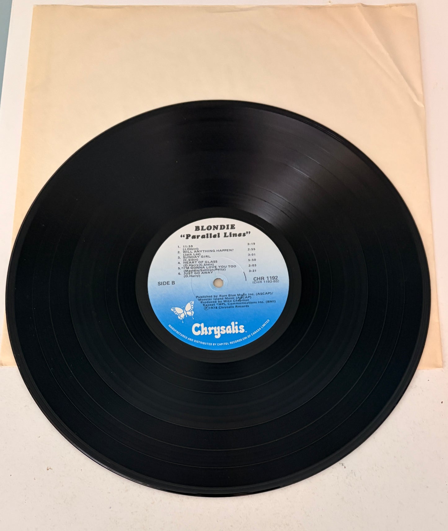 Blondie Parallel Lines 1978 Vinyl LP