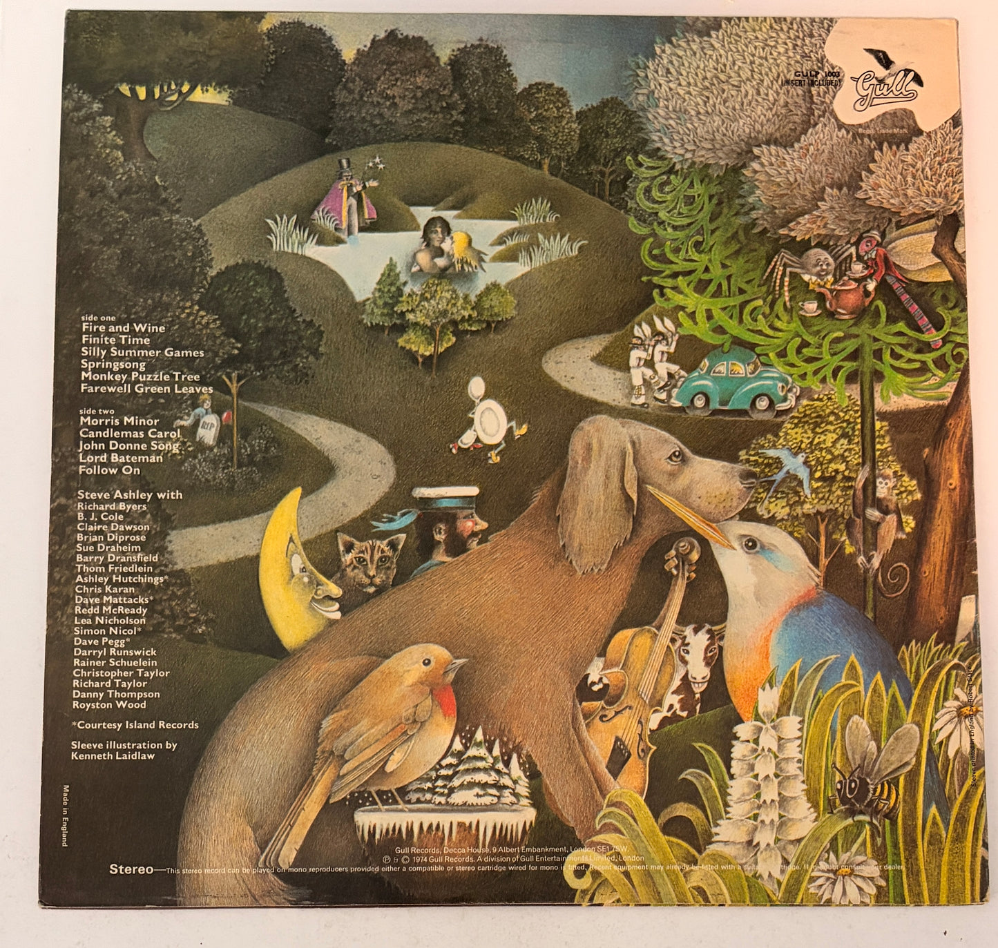 Steve Ashley Stroll On (Includes Insert) 1974 Vinyl LP