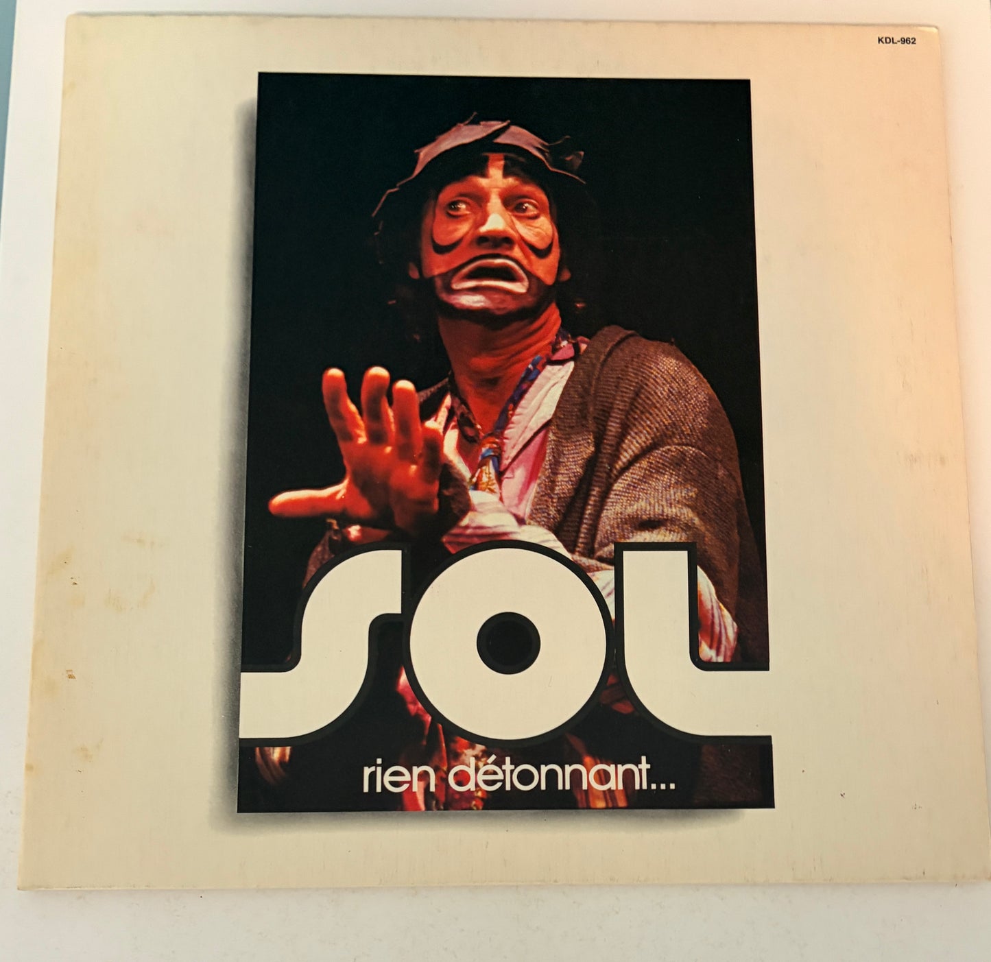 Sol Rien Détonnant Marc Favreau Quebec Clown 1978 Vinyl LP