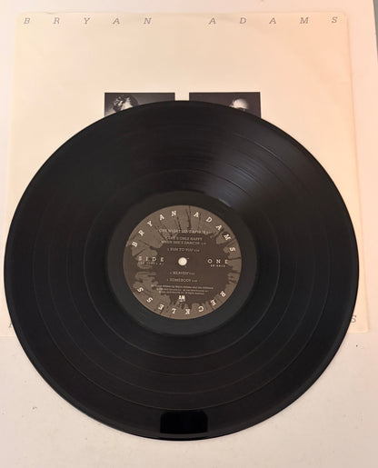 Bryan Adams Reckless 1984 Vinyl LP