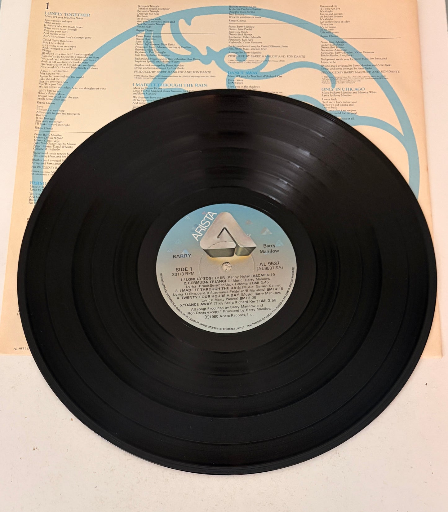 Barry Manilow - Barry 1980 Vinyl LP