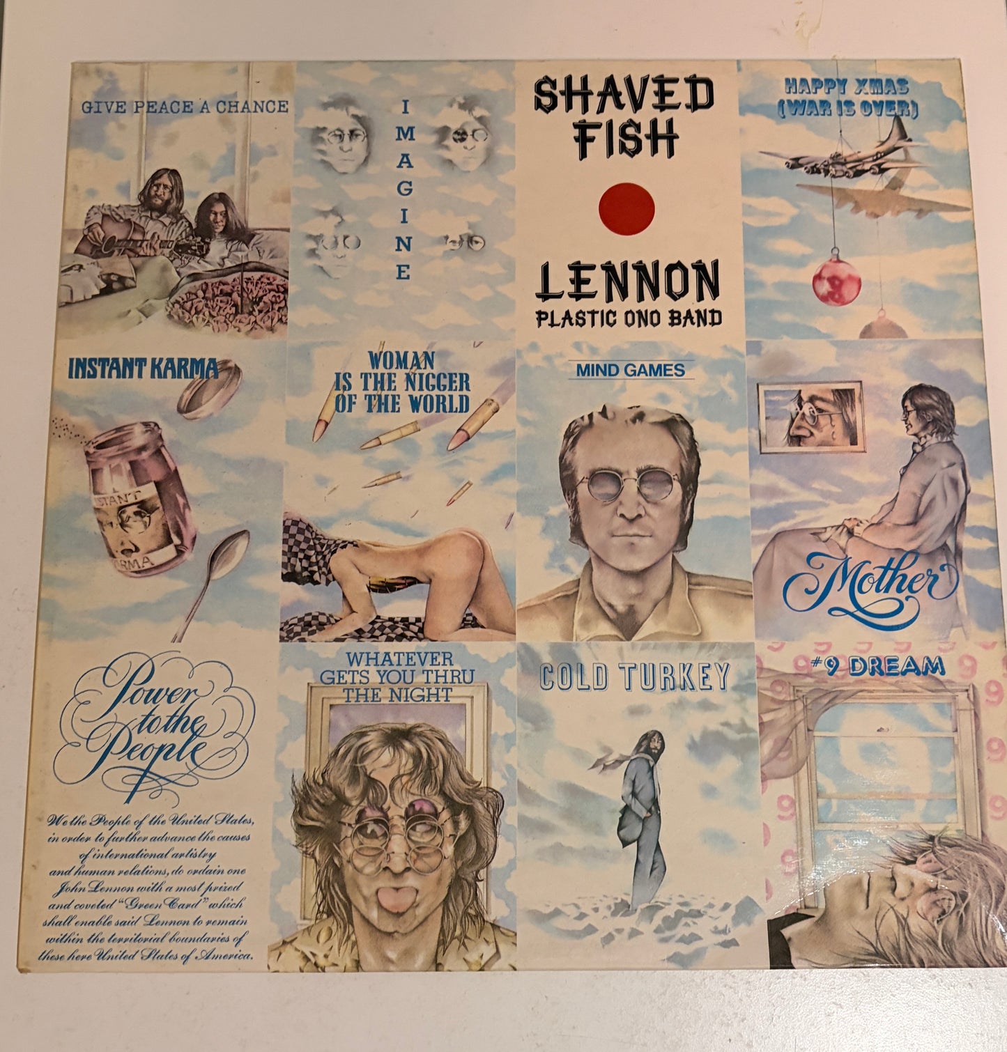 John Lennon - Plastic Ono Band - Shaved Fish 1975 Vinyl (UK Release)
