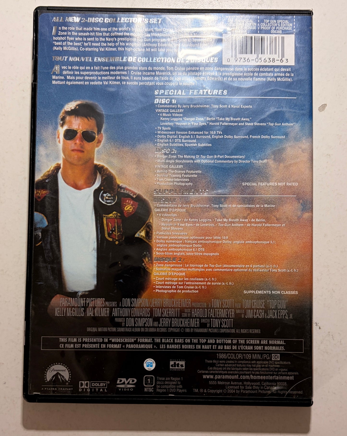 Top Gun Widescreen Special Collector's Edition DVD