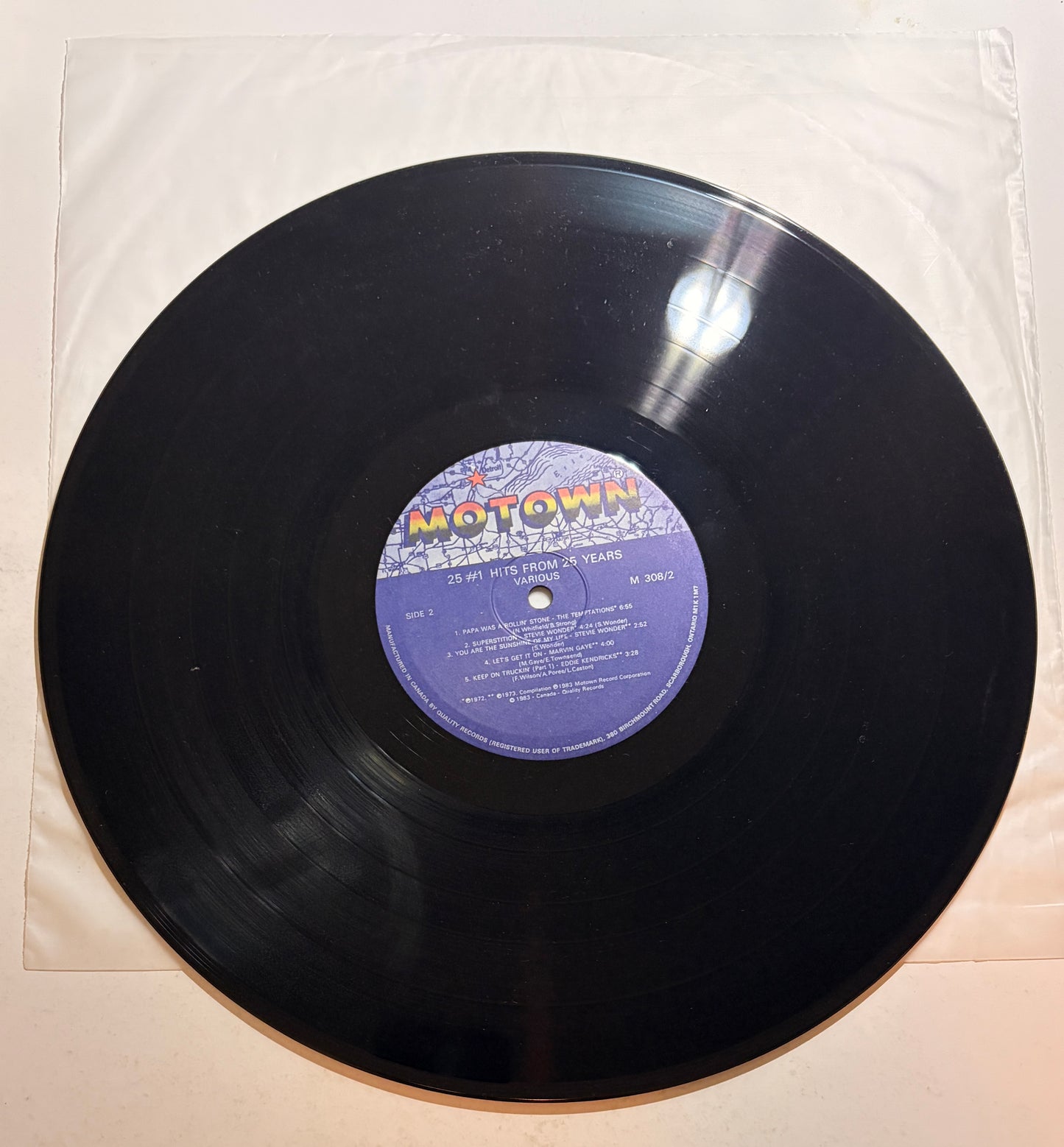 25 #1 Hits From 25 Years Motown 1983 Vinyl Double LP