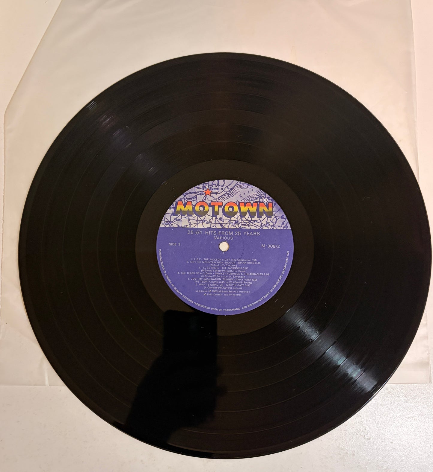 25 #1 Hits From 25 Years Motown 1983 Vinyl Double LP