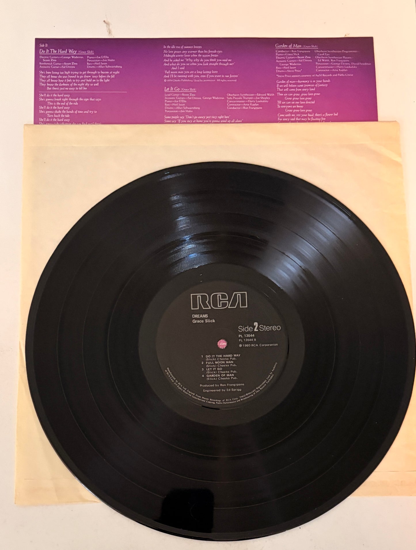 Grace Slick - Dreams 1980 Vinyl LP