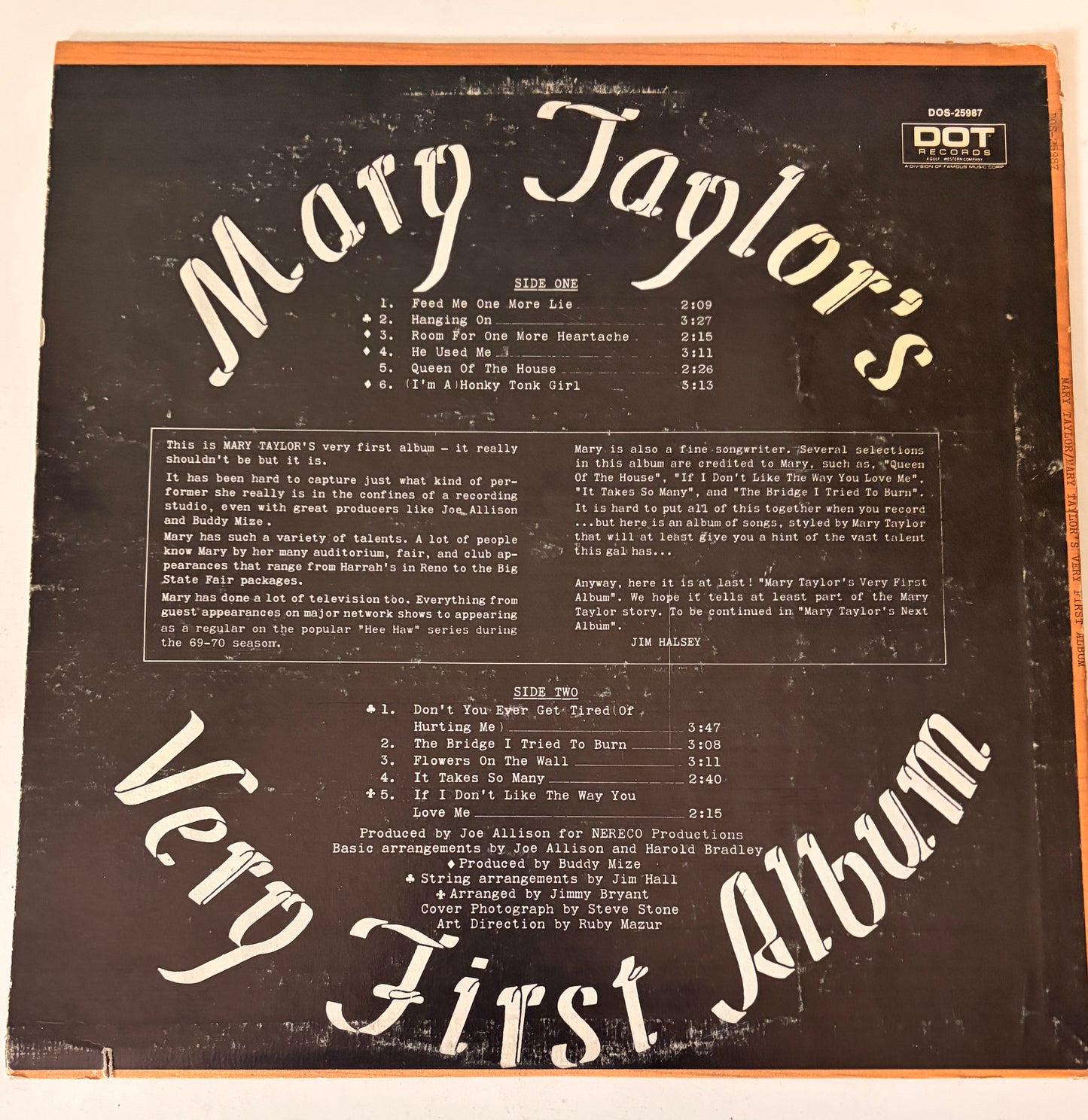 Mary Taylor's Very First Album 1971 Vinyl LP