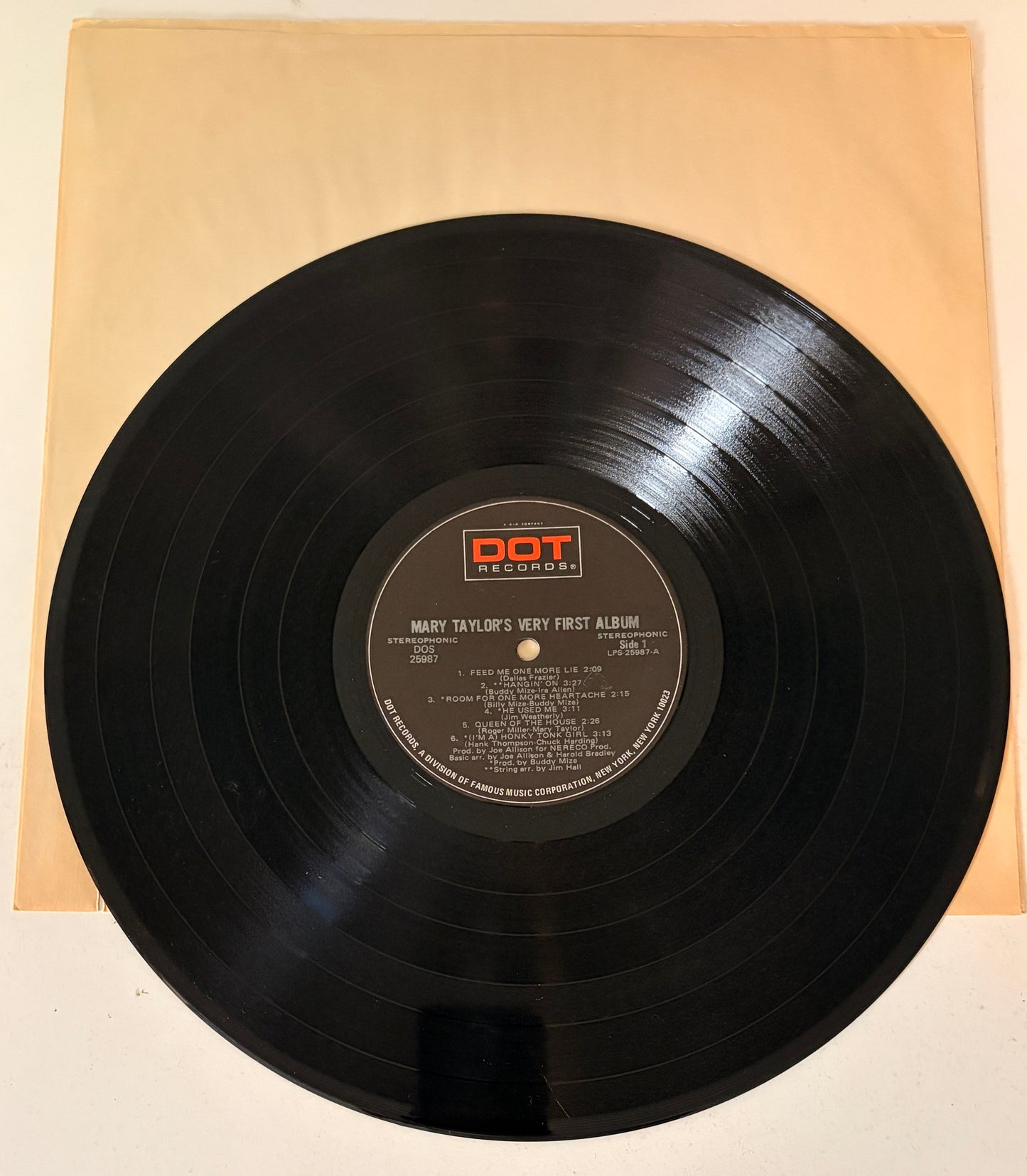 Mary Taylor's Very First Album 1971 Vinyl LP