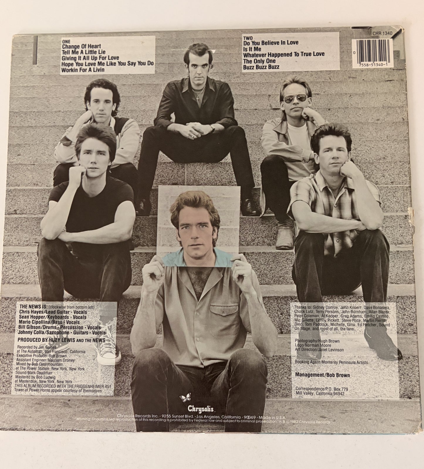 Huey Lewis and the News 'Picture This' 1982 Vinyl LP