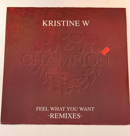 Kristine W Feel What You Want - (Remixes) 1994 Vinyl