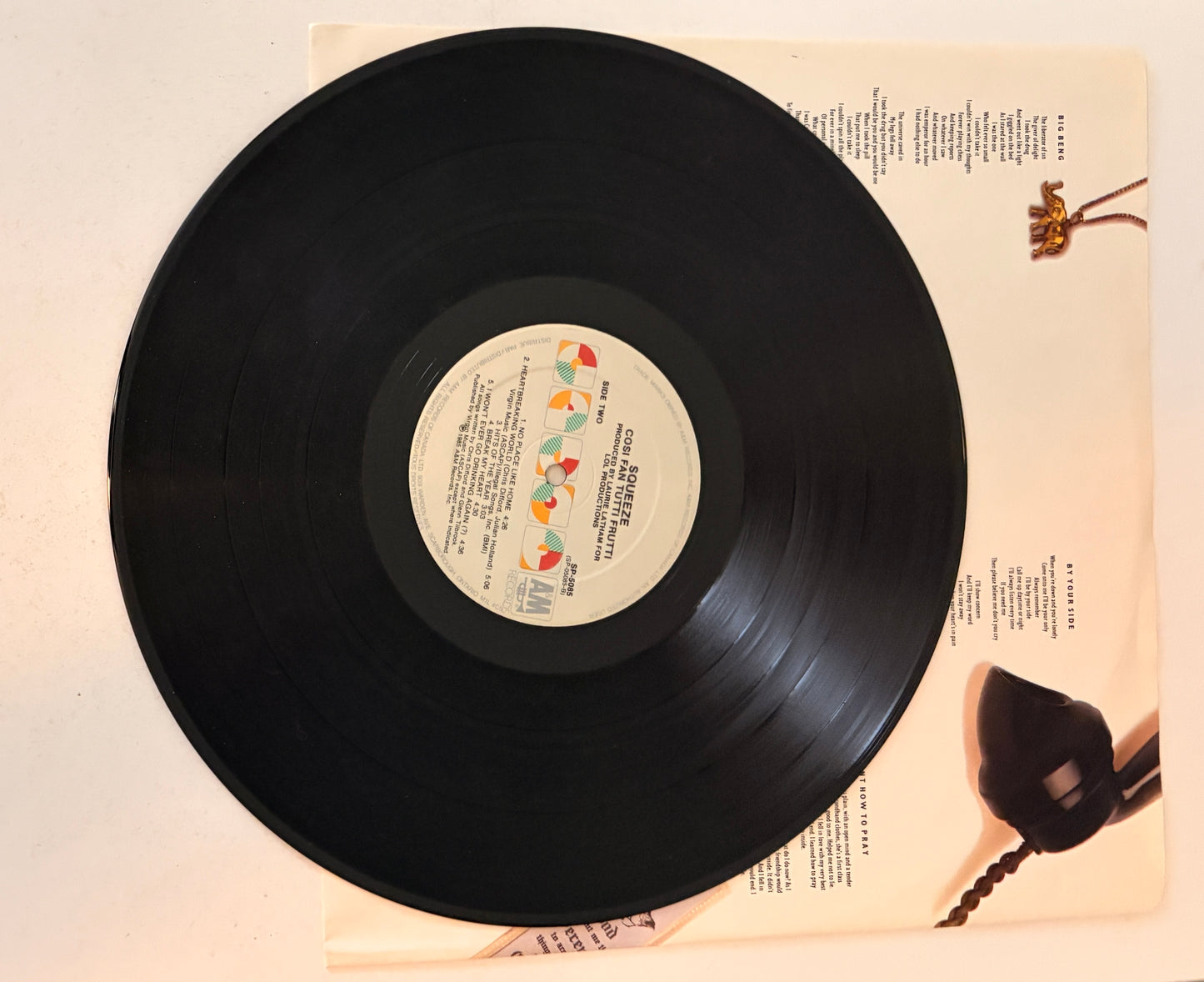 Squeeze - Cosi Fan Tutti Frutti 1985 Vinyl LP