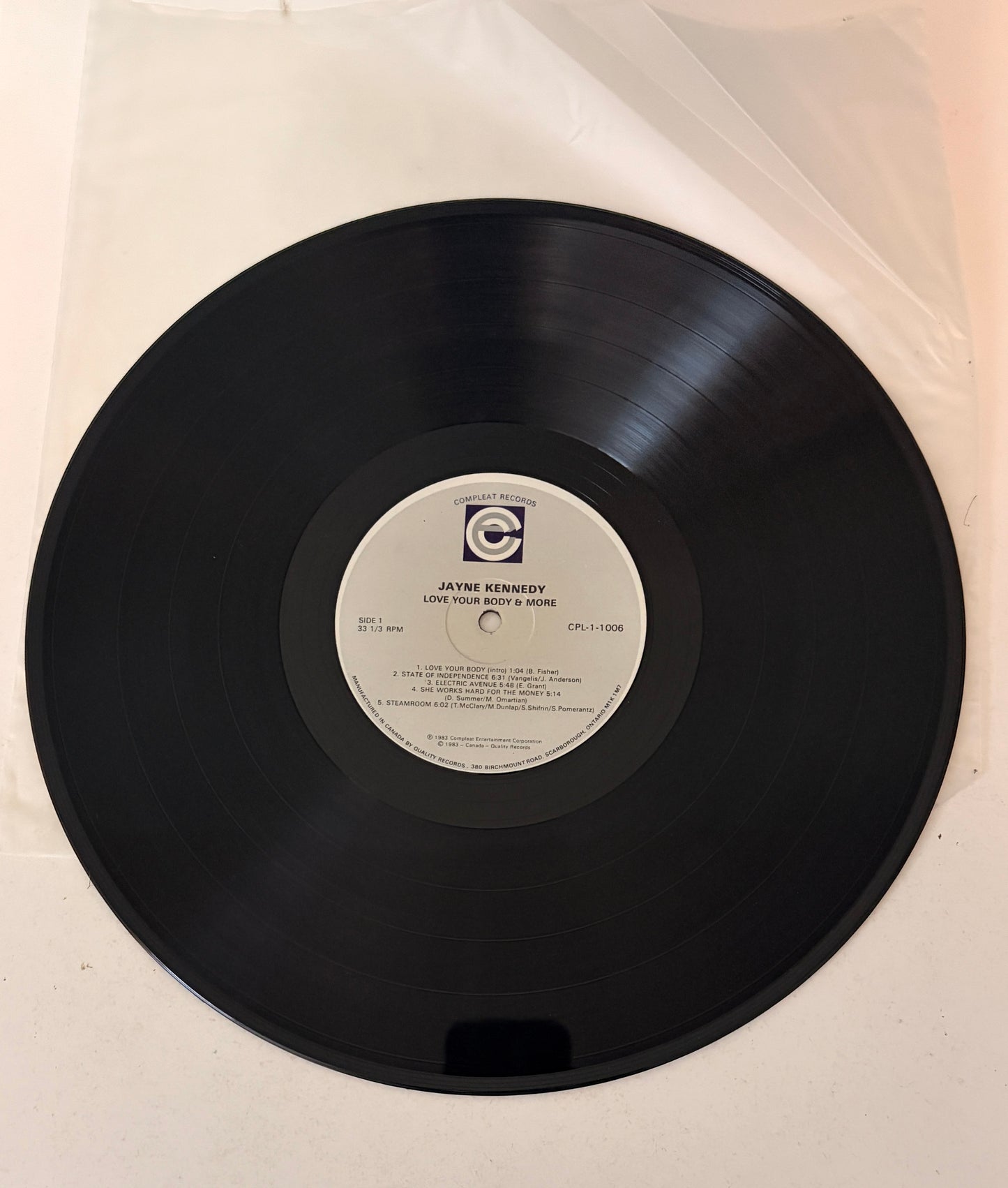 Jayne Kennedy Love Your Body & More w/Booklet 1983 Vinyl LP