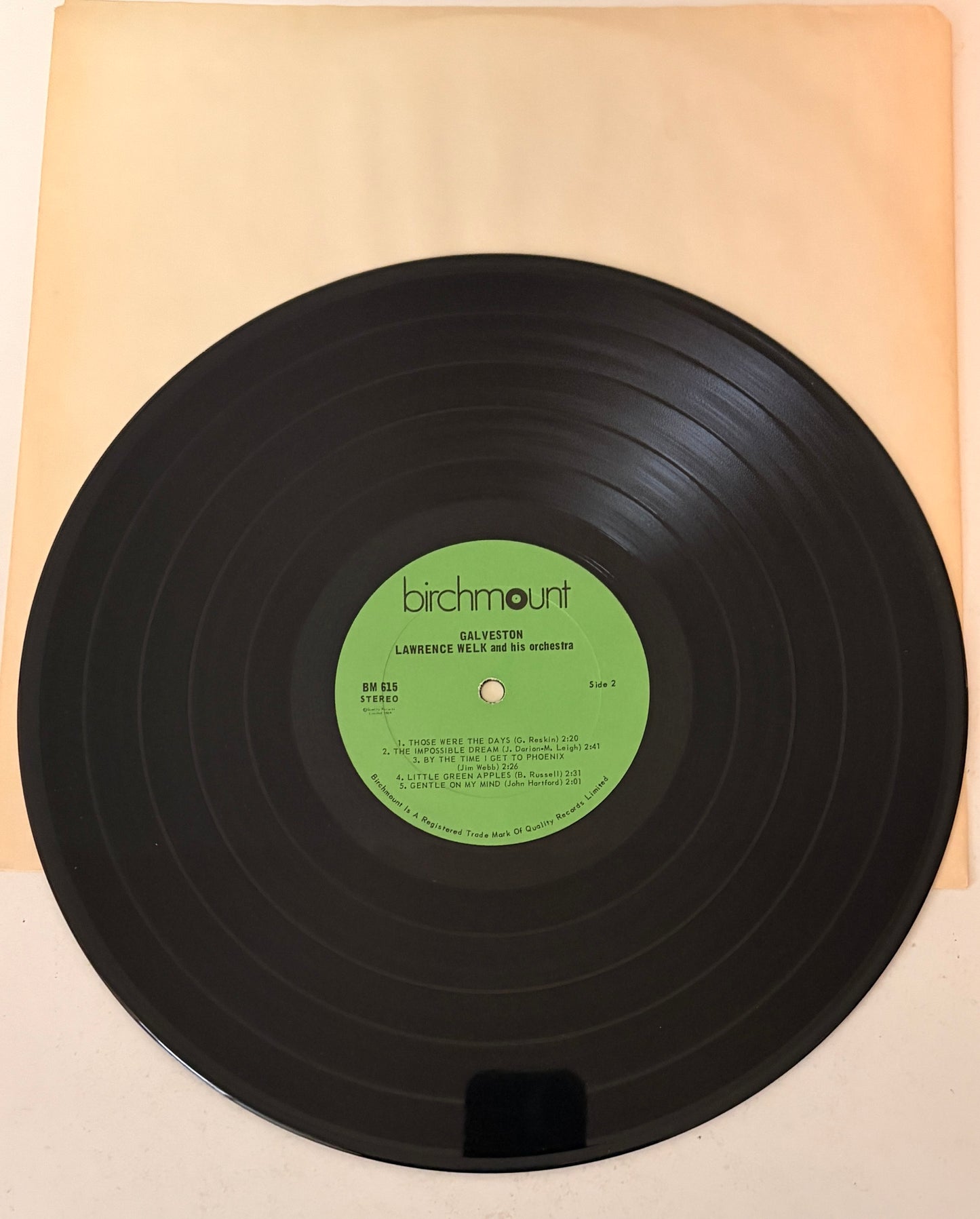 Lawrence Welk - Galveston 1972 Vinyl LP
