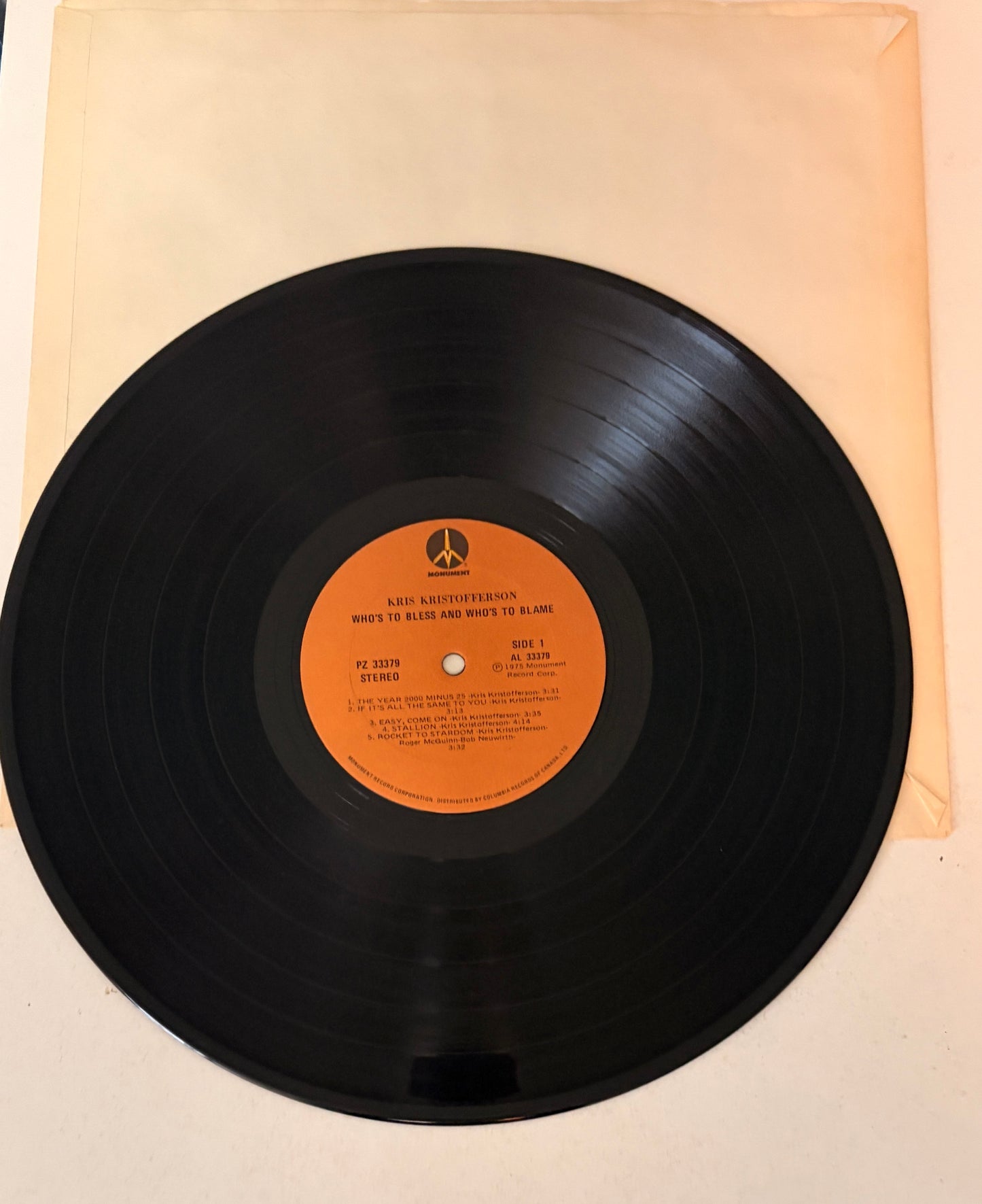 Kris Kristofferson - Who's to Bless 1975 Vinyl LP