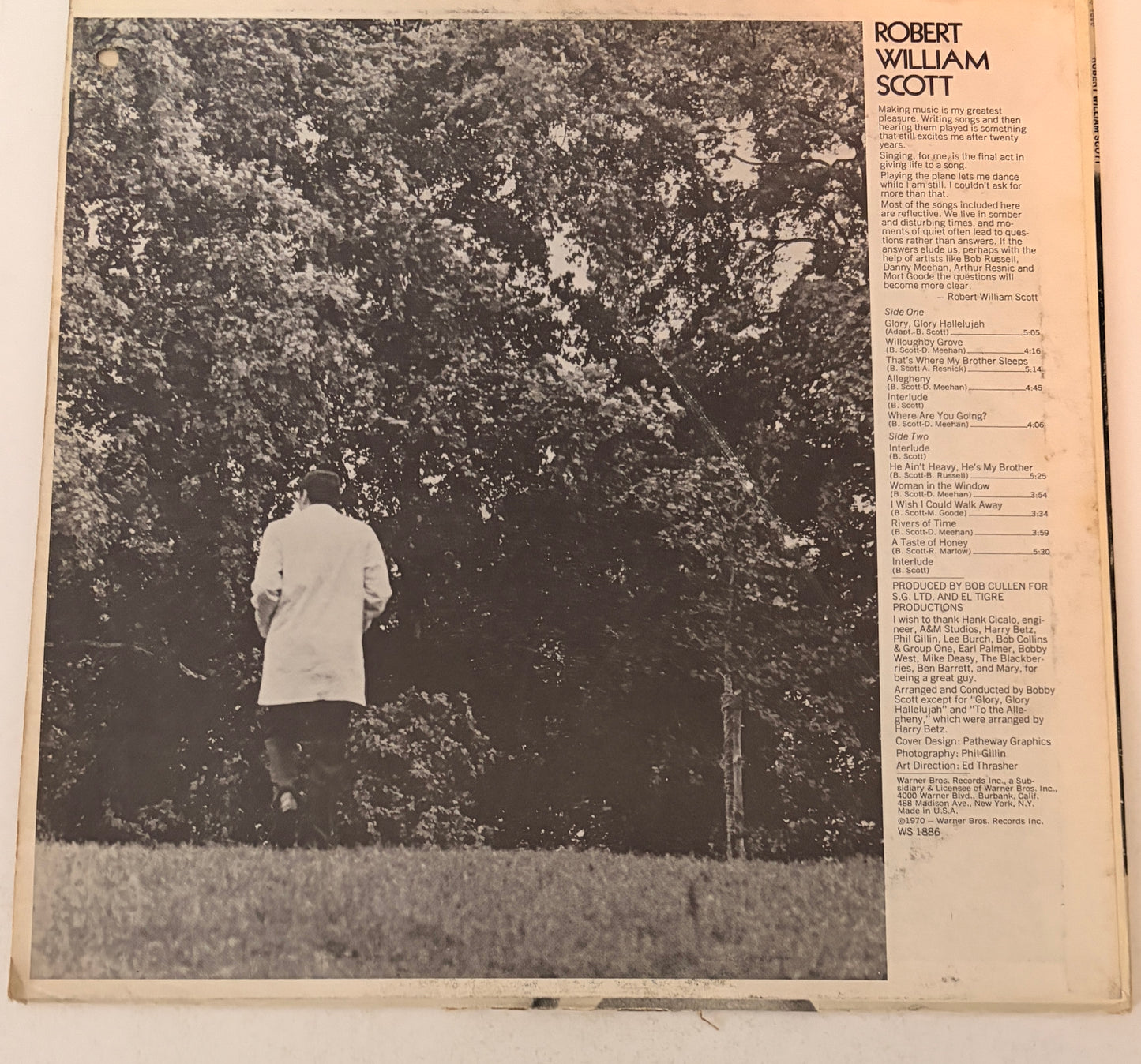 Robert William Scott 1970 Vinyl LP