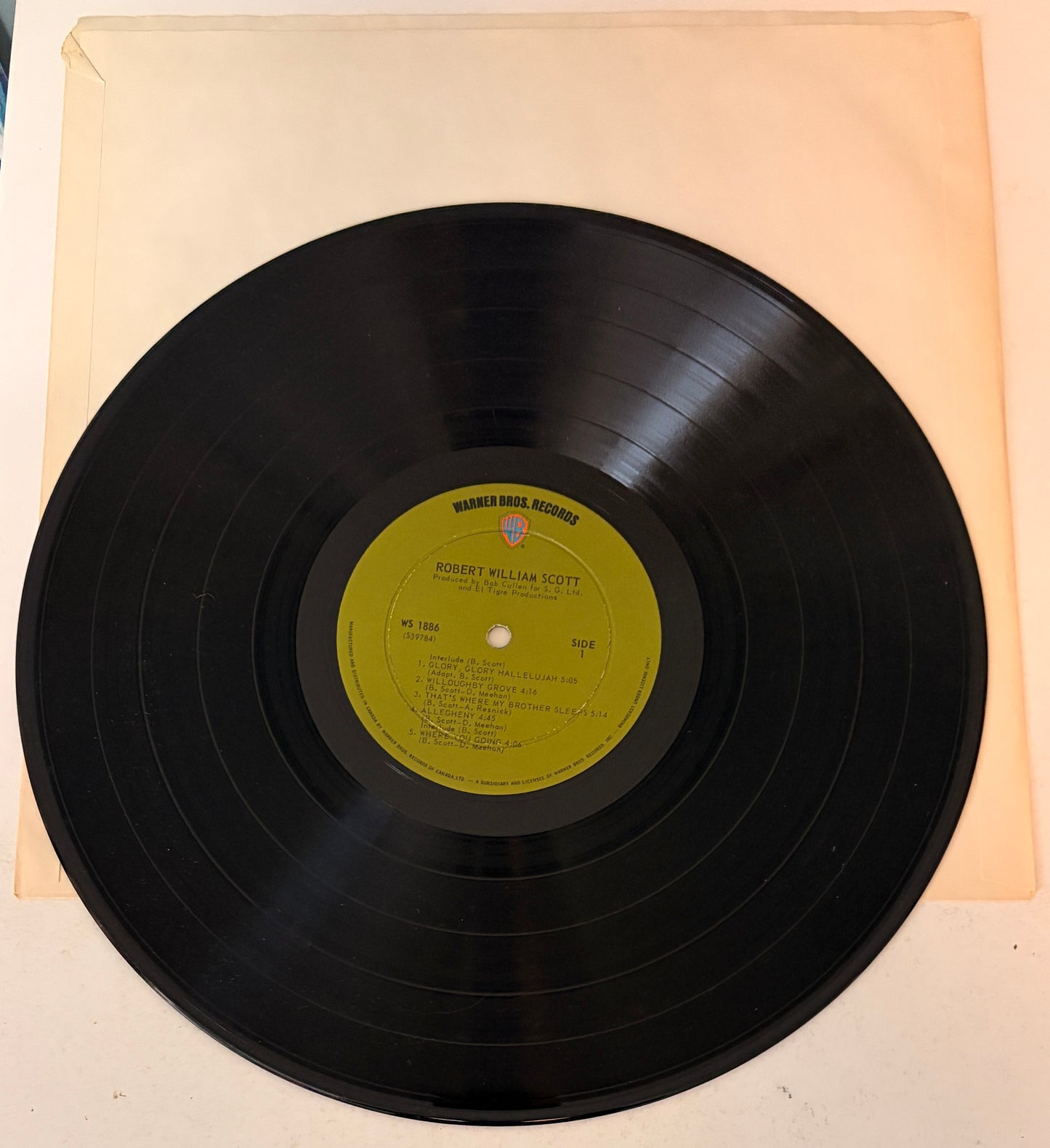 Robert William Scott 1970 Vinyl LP