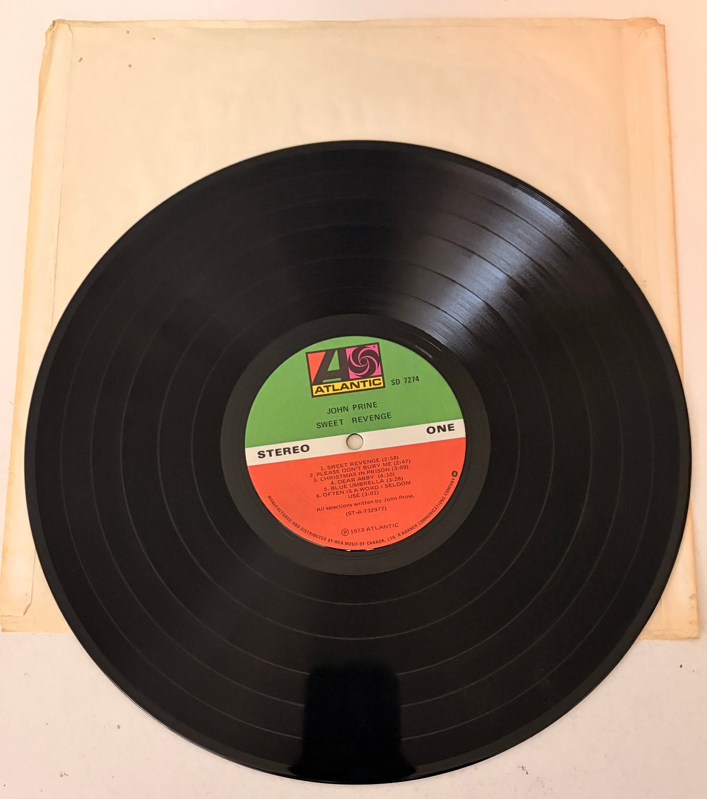 John Prine - Sweet Revenge 1973 Vinyl LP