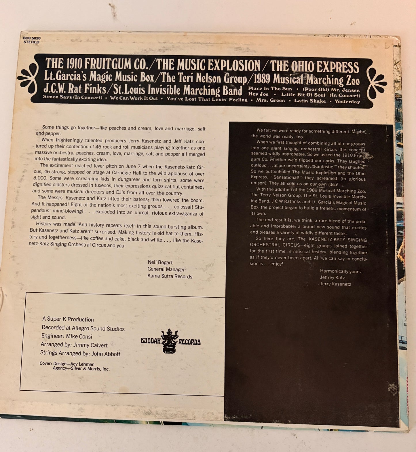 The Kasenetz-Katz Singing Orchestral Circus 1968 Vinyl LP