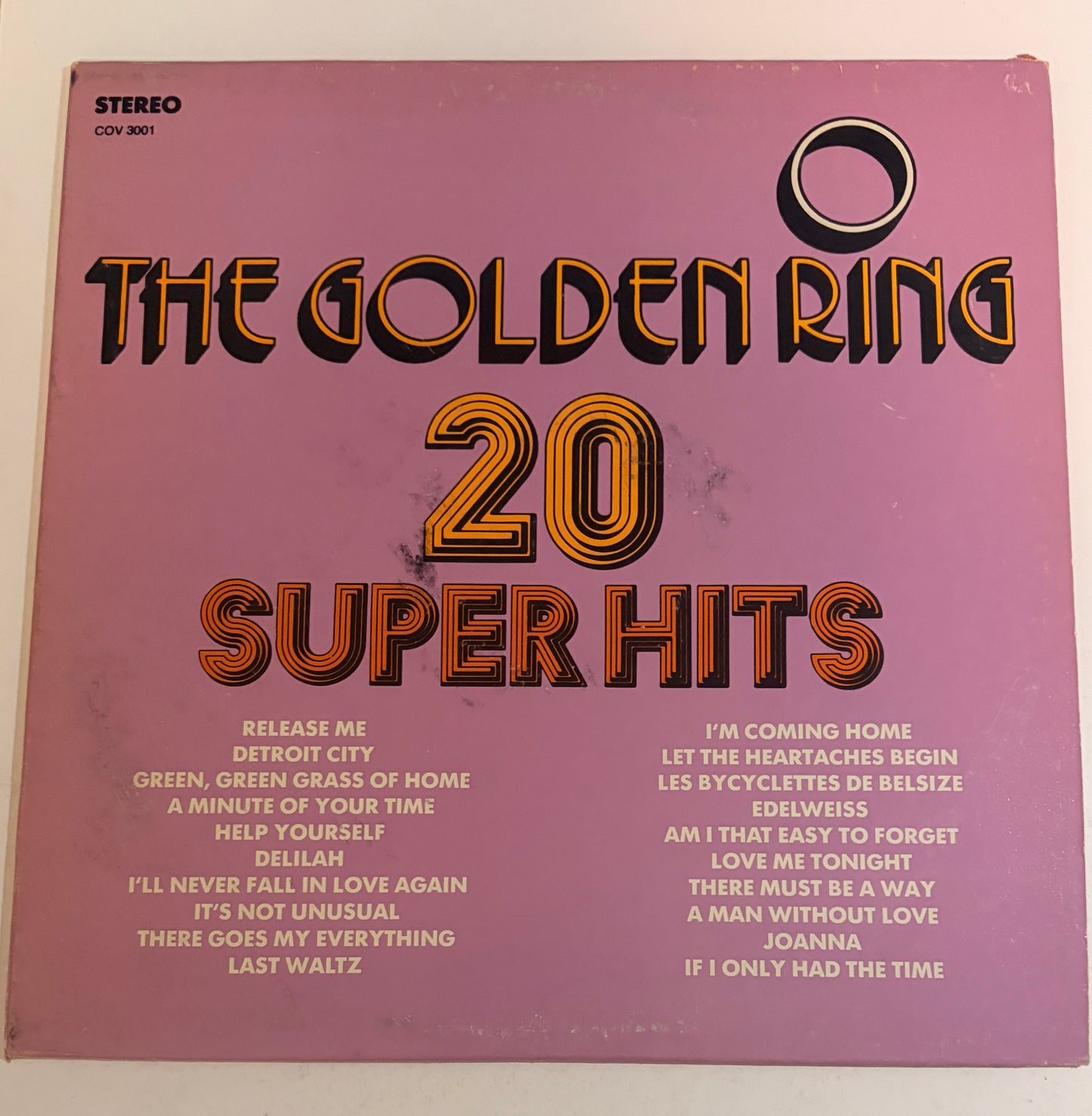 The Golden Ring 20 Super Hits 1960/70's Vinyl LP