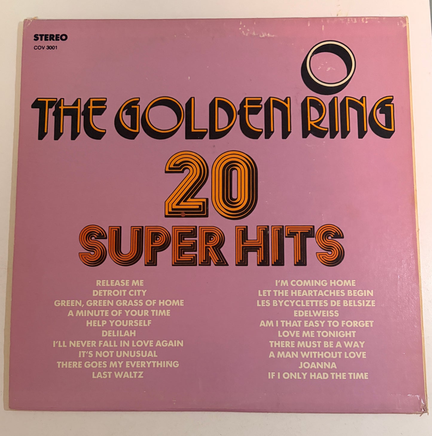 The Golden Ring 20 Super Hits 1960/70's Vinyl LP