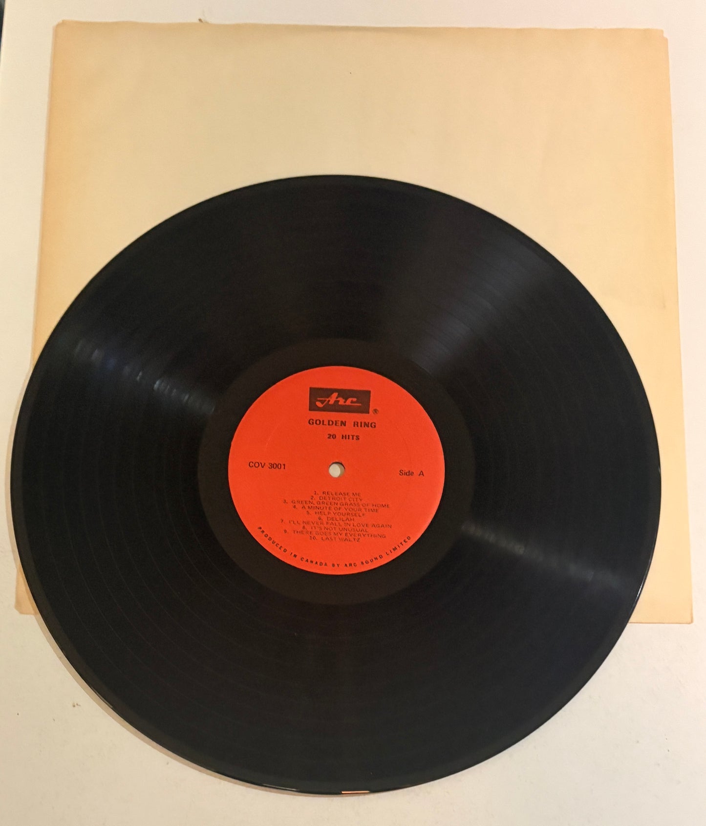 The Golden Ring 20 Super Hits 1960/70's Vinyl LP