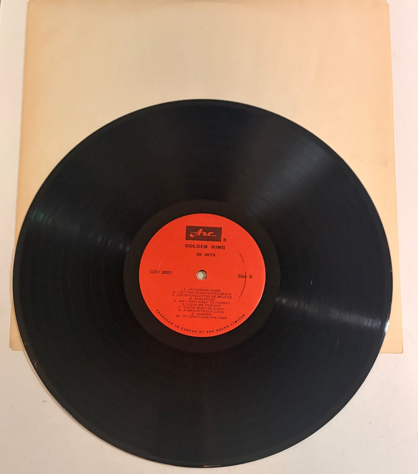 The Golden Ring 20 Super Hits 1960/70's Vinyl LP