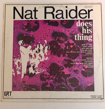 Nat Raider Does His Thing 1969 Vinyl LP