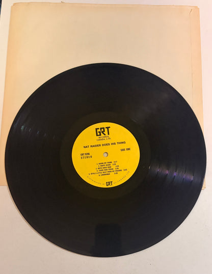Nat Raider Does His Thing 1969 Vinyl LP