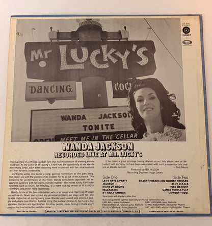 Wanda Jackson In Person at Mr. Lucky's 1969 Vinyl LP