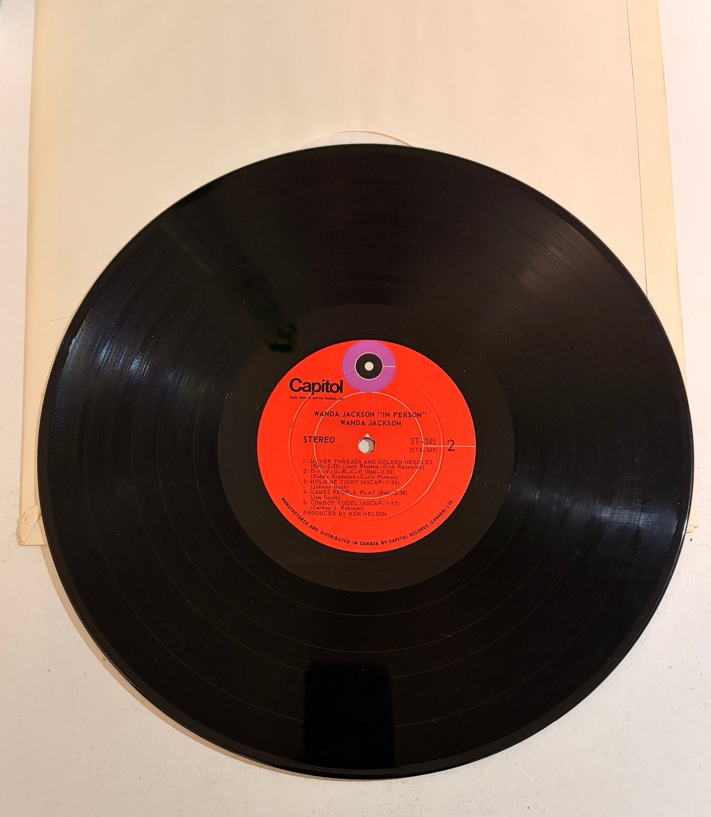 Wanda Jackson In Person at Mr. Lucky's 1969 Vinyl LP