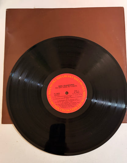 Neil Diamond You Don't Bring Me Flowers 1978 Vinyl LP