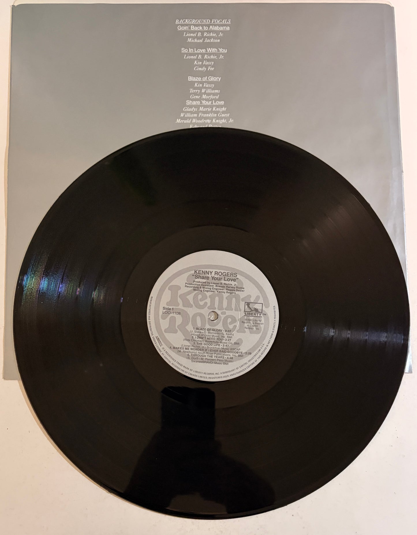 Kenny Rogers Share Your Love 1981 Vinyl LP