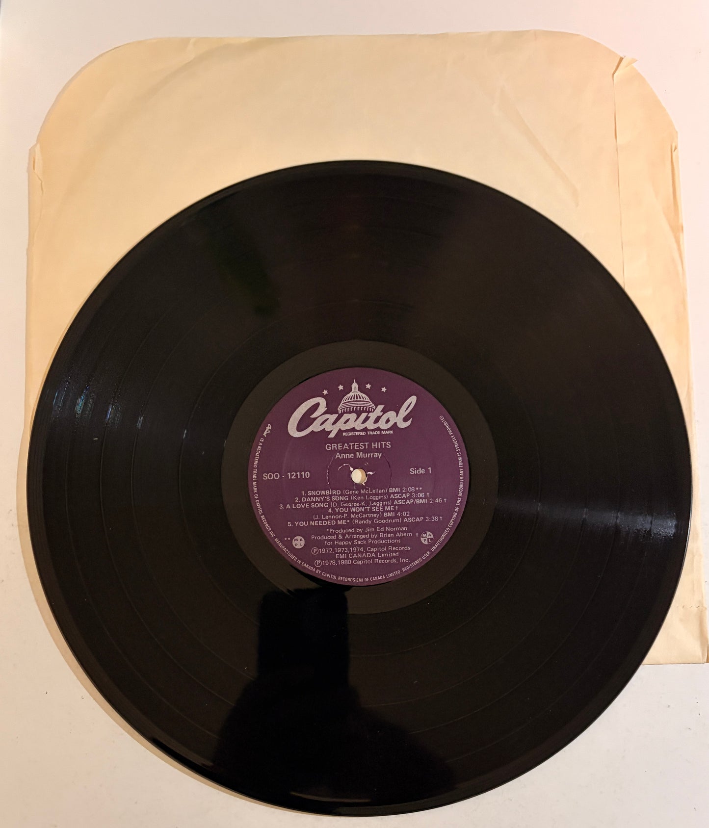 Anne Murray Greatest Hits 1980 Vinyl LP