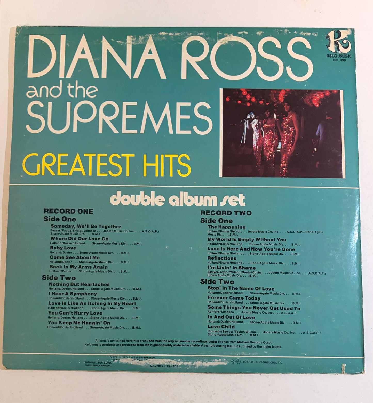 Diana Ross and the Supremes Greatest Hits 1978 Vinyl Double LP