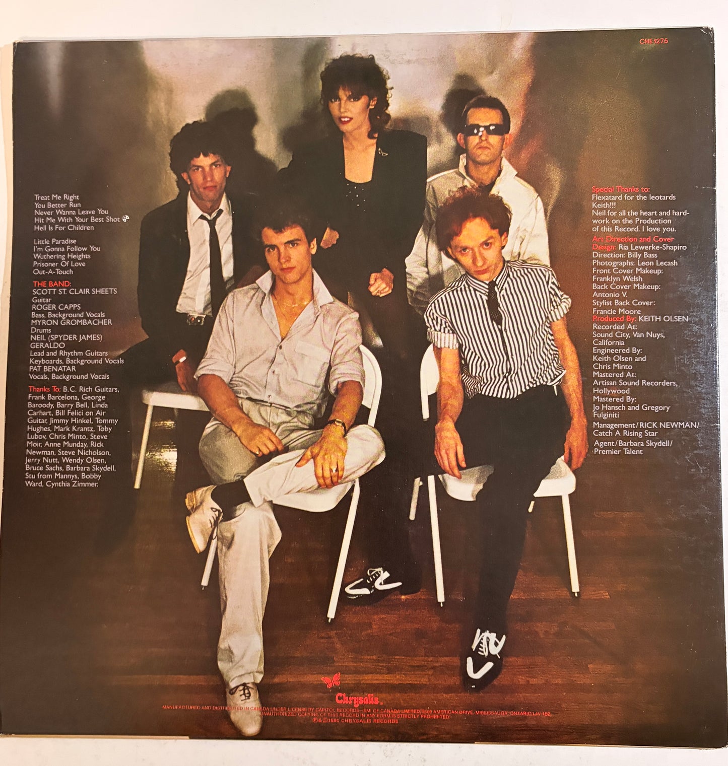 Pat Benatar Crimes of Passion 1980 Vinyl LP