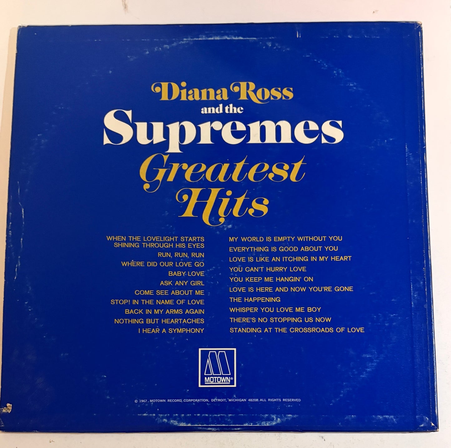 Diana Ross and the Supremes Greatest Hits 1967 Vinyl LP