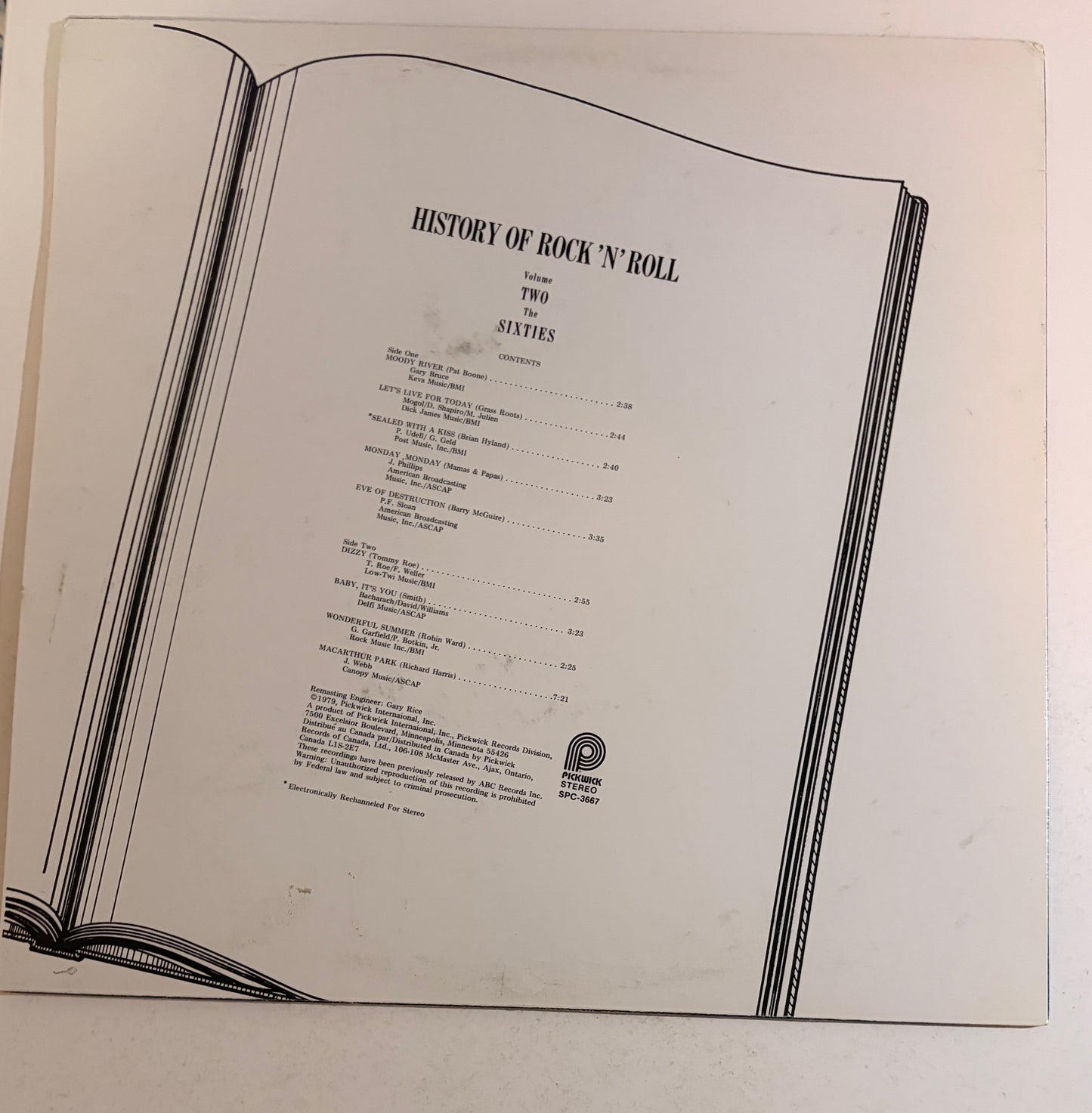 History of Rock N Roll 1979 Vinyl LP