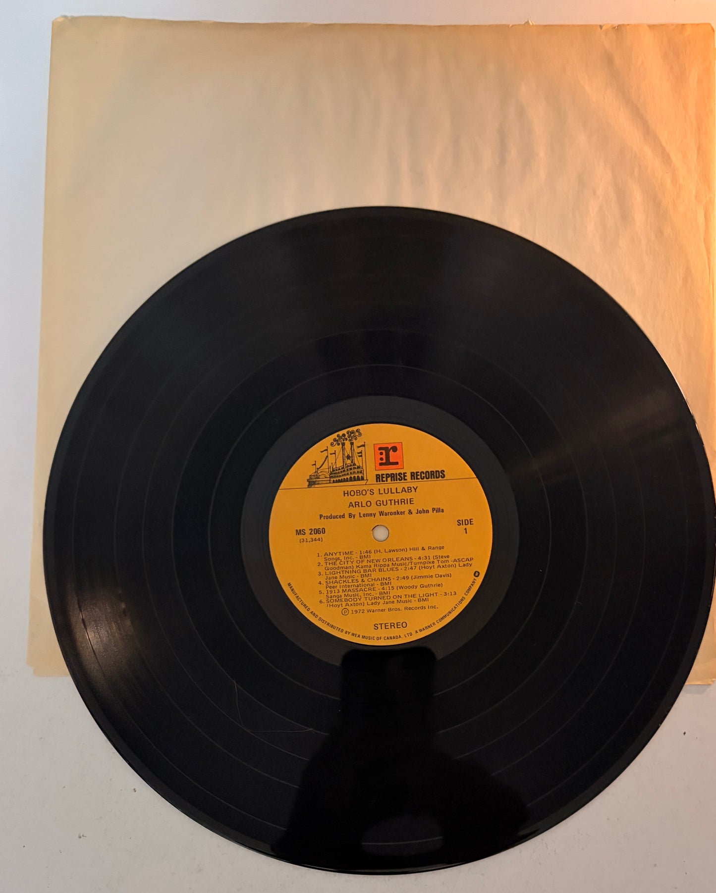 Arlo Guthrie - Hobo's Lullaby 1972 Vinyl LP
