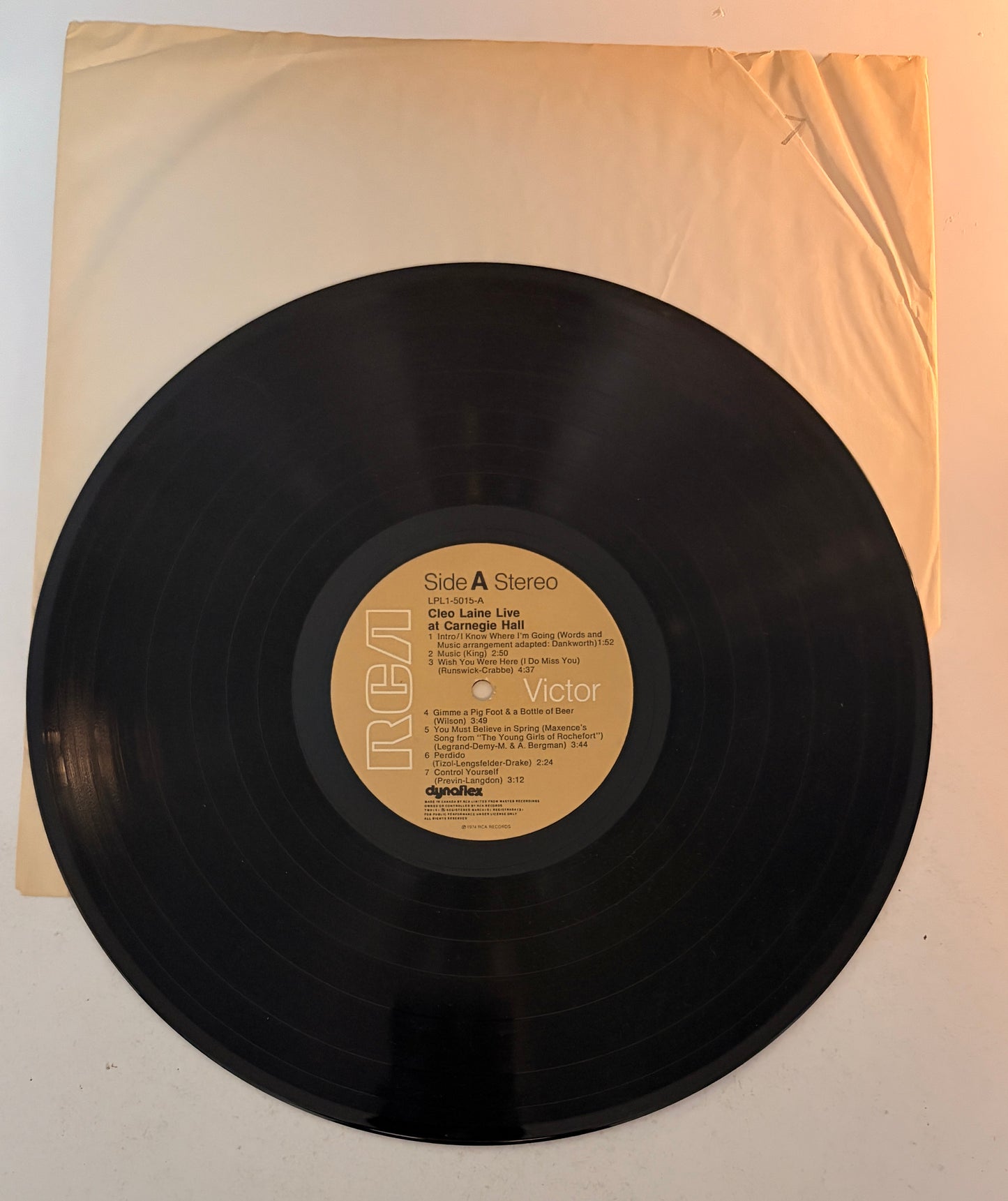 Cleo Laine Live!!! at Carnegie Hall 1974 Vinyl LP