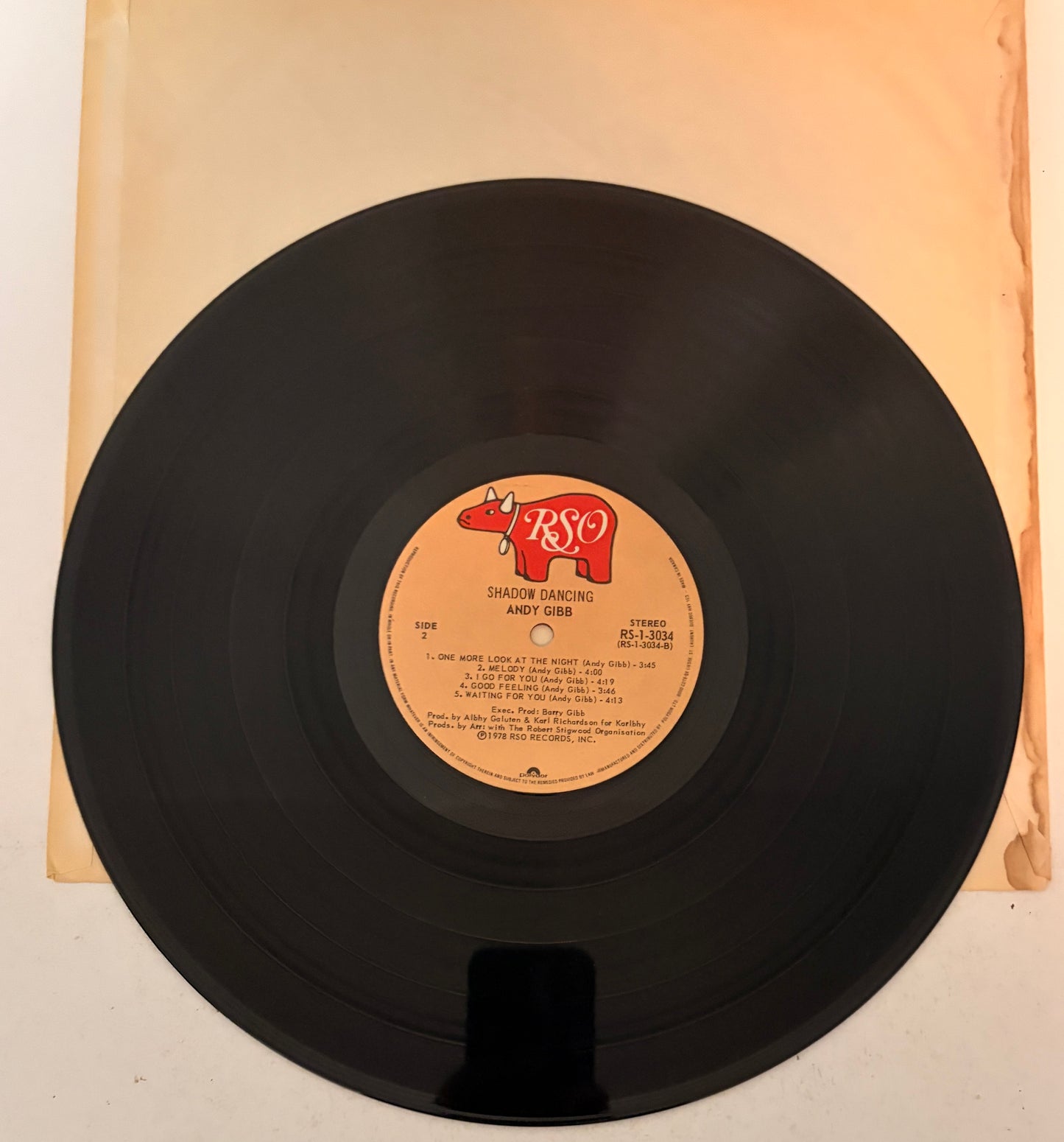 Andy Gibb Shadow Dancing 1978 Vinyl LP