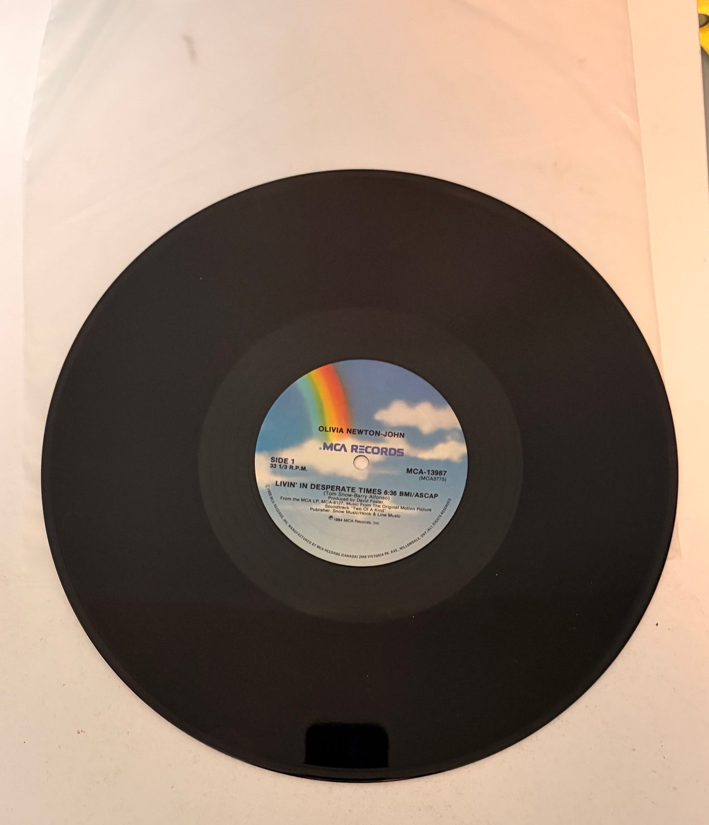 Olivia Newton-John Livin in Desperate Times 1984 Vinyl LP