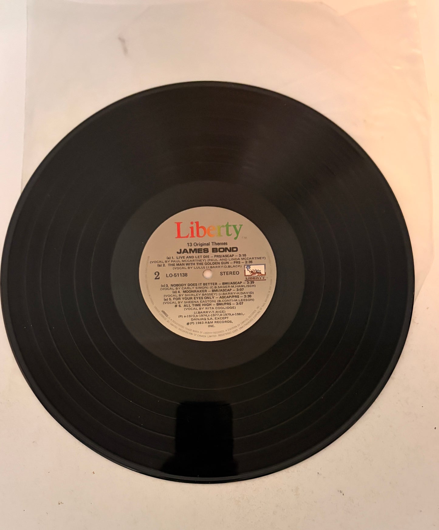 James Bond 13 Original Themes 1983 Vinyl LP