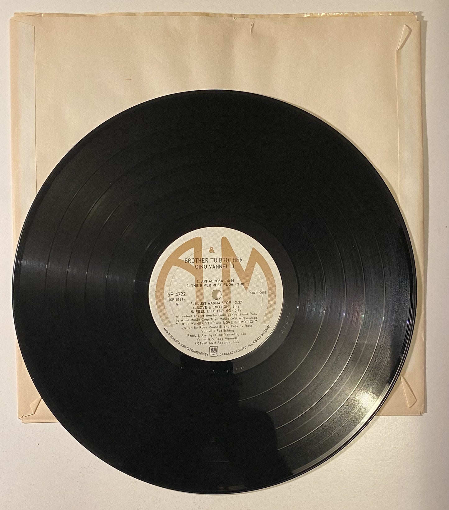 Gino Vannelli - Brother to Brother - 1978 Vinyl LP