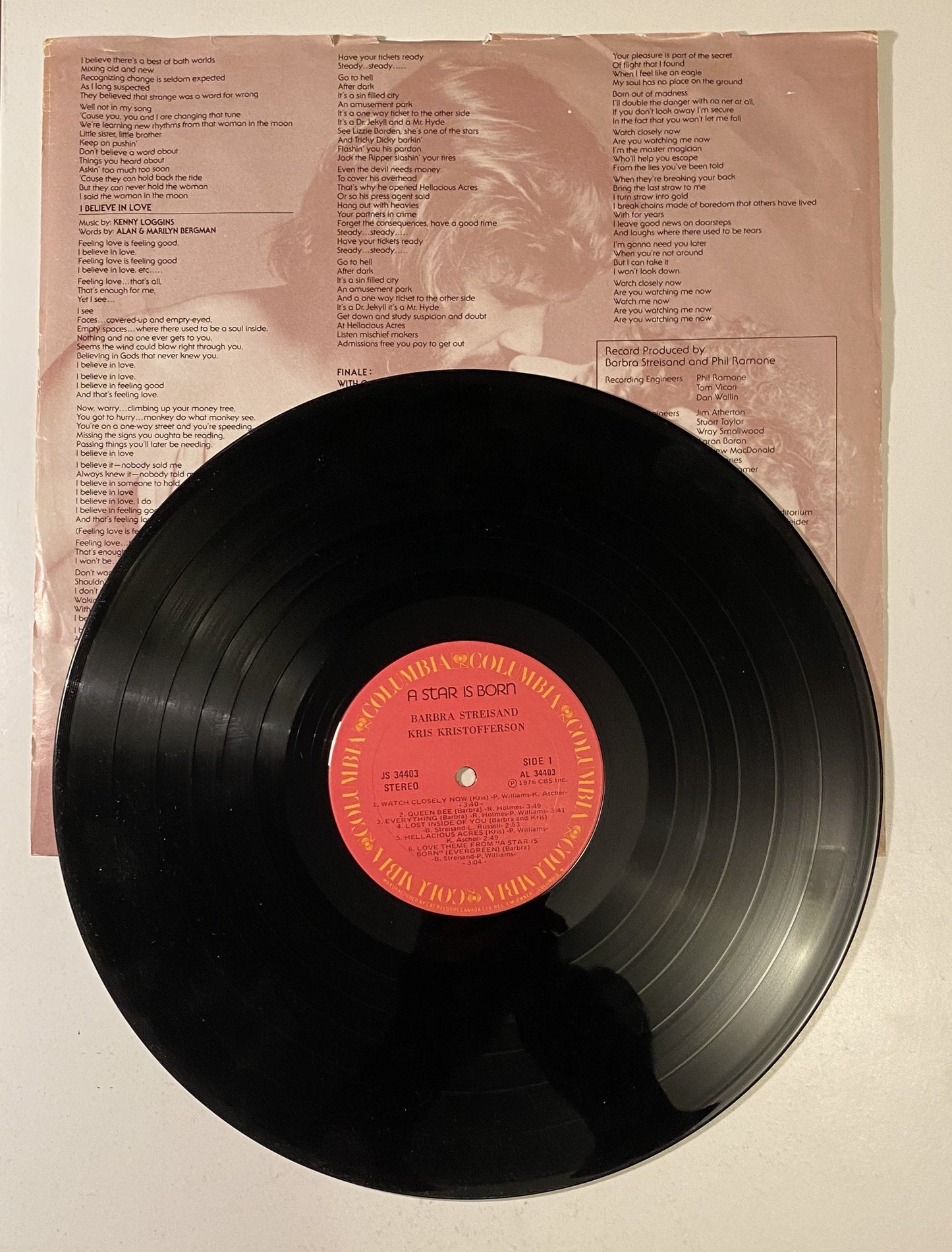 A Star is Born - Kristofferson and Streisand 1976 Vinyl LP