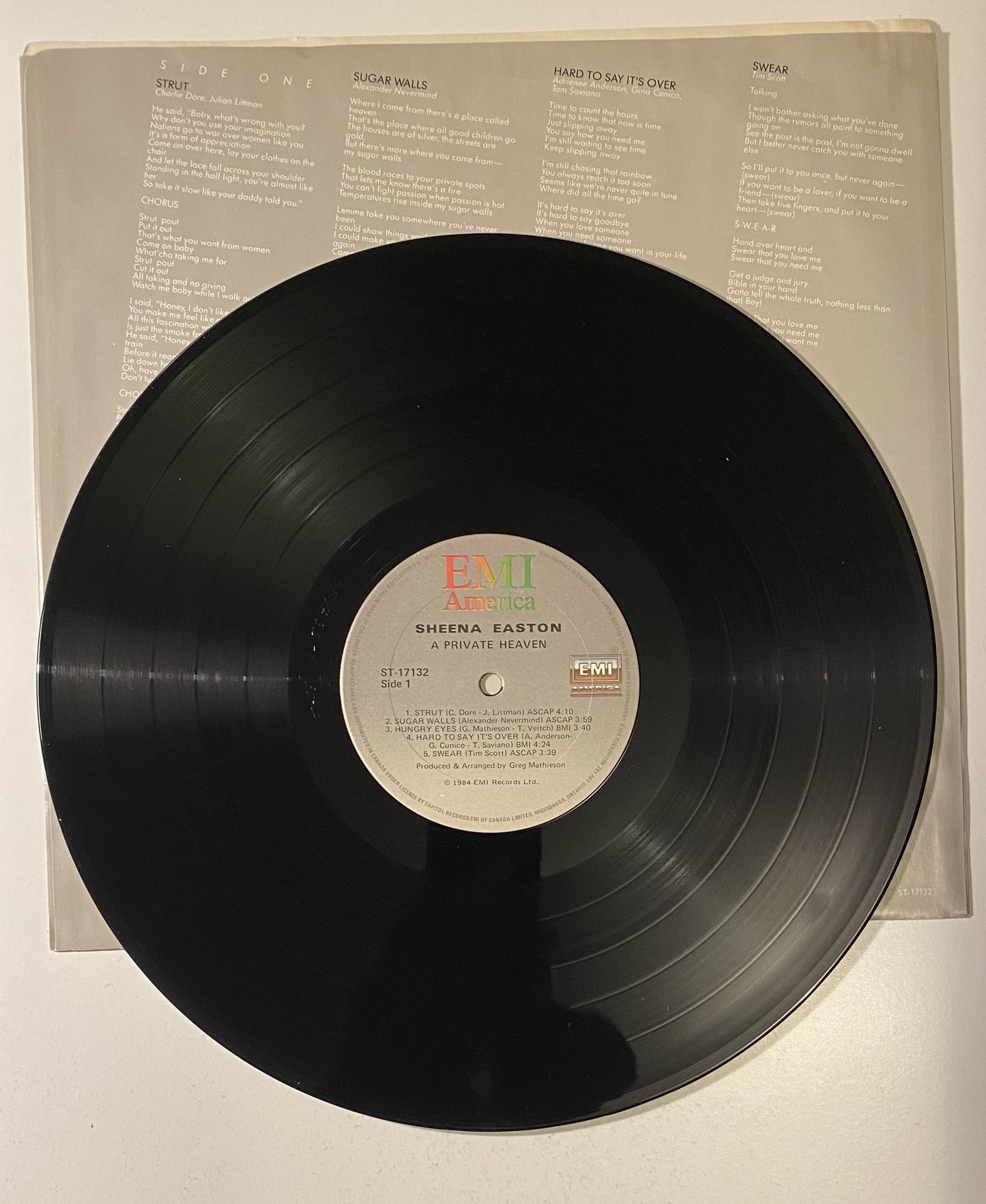 Sheena Easton - A Private Heaven - 1984 Vinyl LP