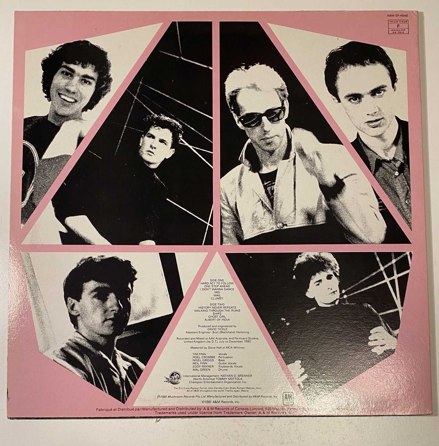 Split Enz - Waiata - 1981 Vinyl LP