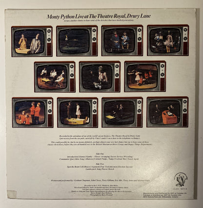 Monty Python Live at Drury Lane - 1975 Vinyl LP