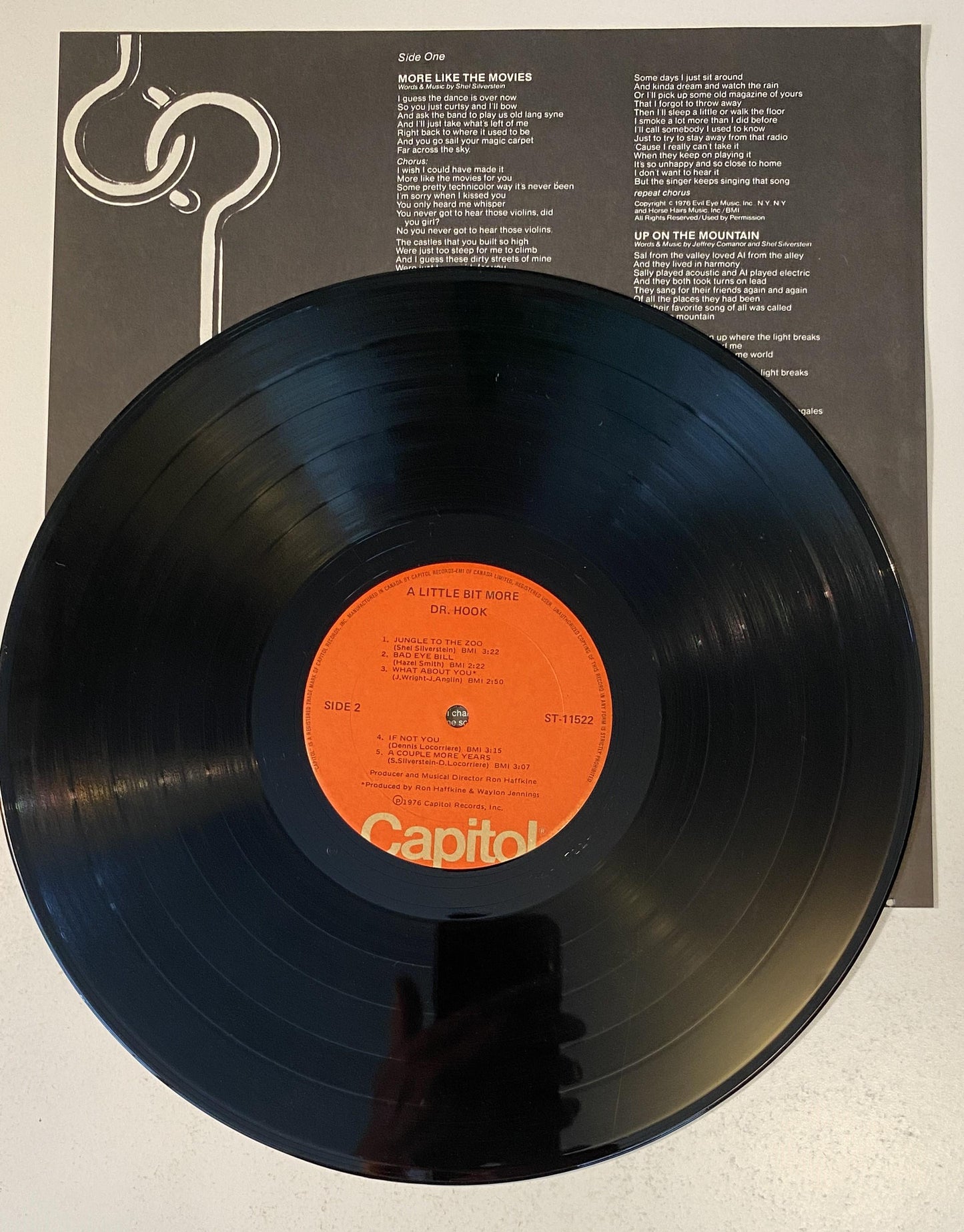 Dr. Hook - A Little Bit More - 1976 Vinyl LP Record