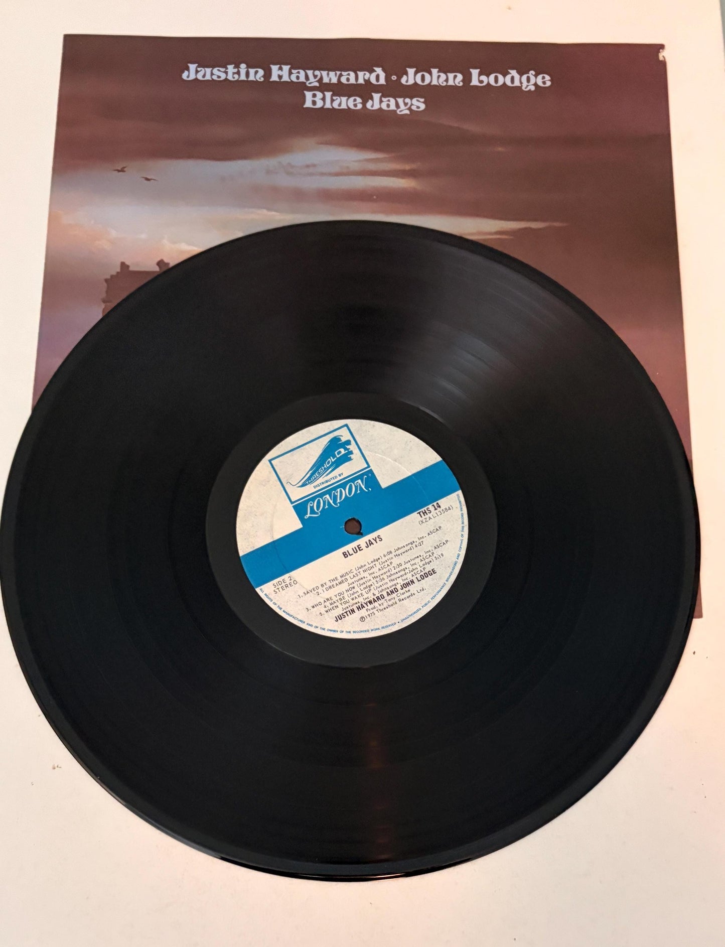 Justin Hayward & John Lodge Blue Jays 1975 Vinyl Record