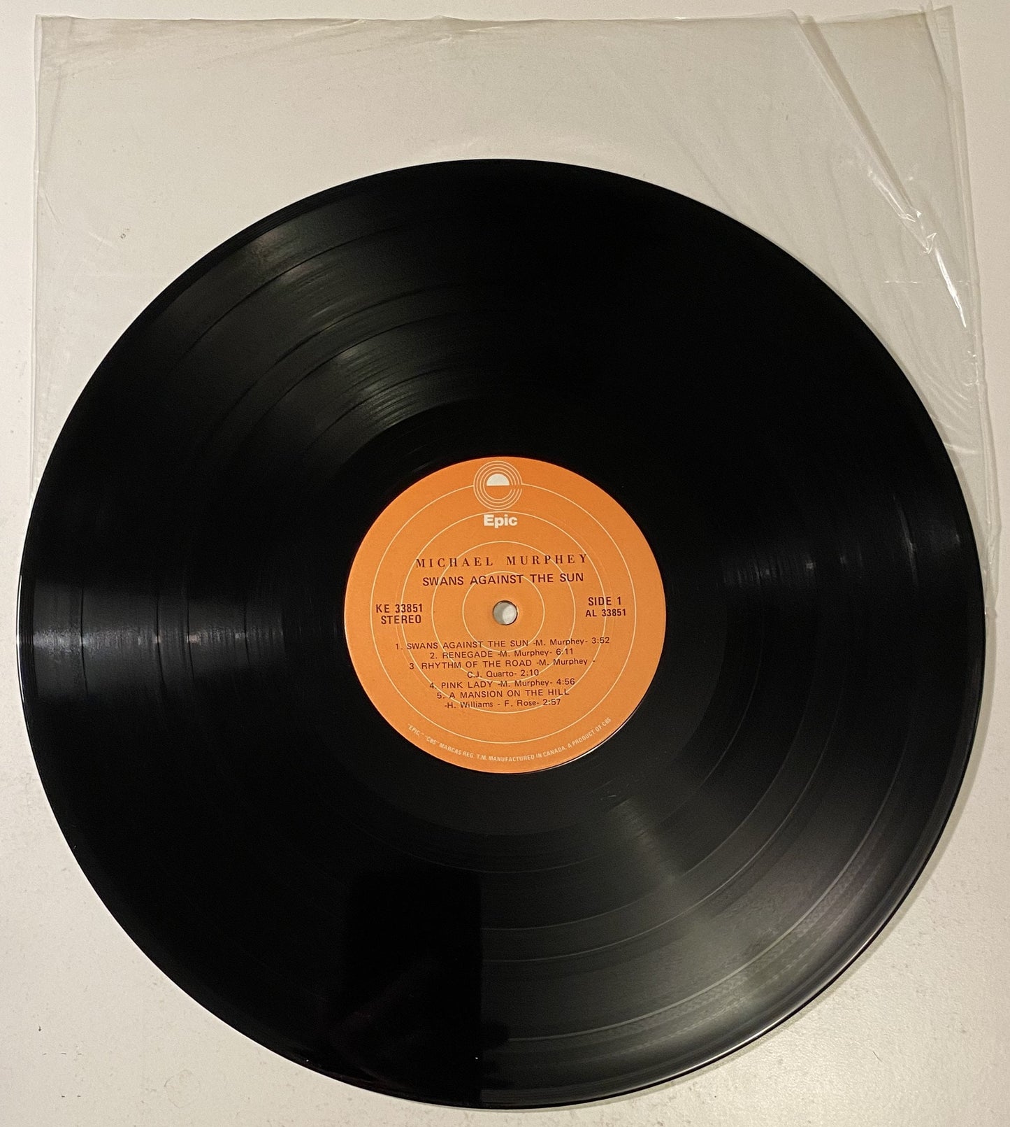 Michael Murphey Swans Against the Sun - 1975 Vinyl LP Record